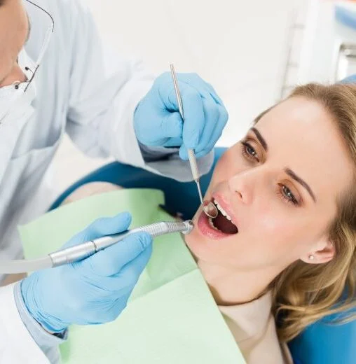 Endodontic dental treatment in progress