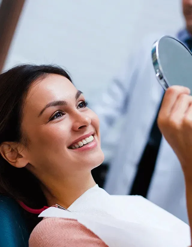 Patient receiving general dental care